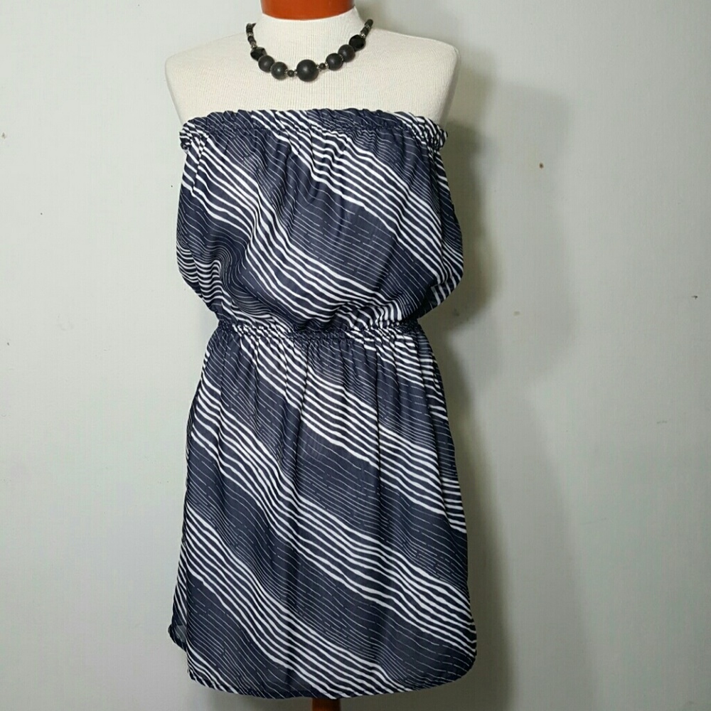 GAP Summer Dress Blue/White Size M - Picture 1 of 8